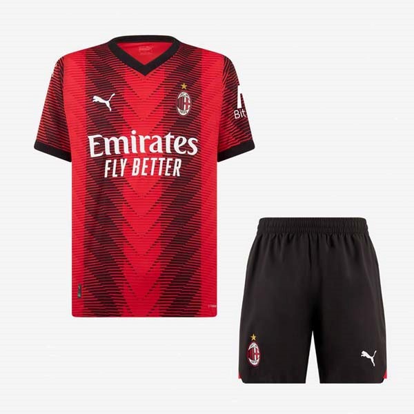 Camiseta AC Milan Primera Equipación Niños 2023/2024